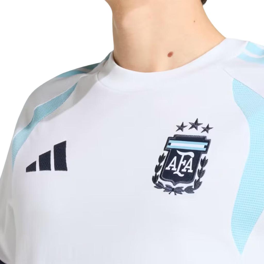 Adidas Argentina 2026 World Cup Fan Edition Warm-Up Training Short Sleeve Football Shirt Men tops JY7027