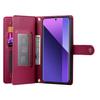 DF-011 For Xiaomi Redmi Note 13 Pro+ 5G Case Zipper Wallet Leather Phone Cover Stand View