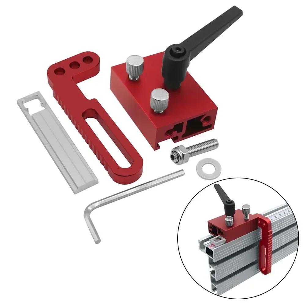 Adjustable Miter Track Stop CNC Machine Stop Red, Black optional Adjustable Woodworking Quick Attachment Design