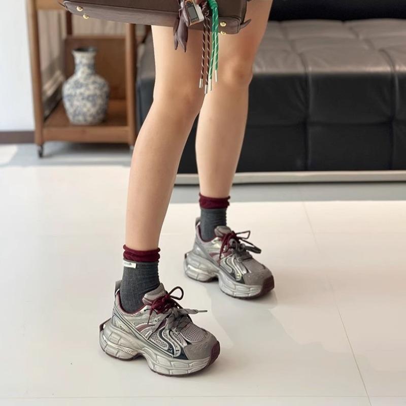 Silver Daddy shoes women's new spring and summer mesh lightweight women's shoes heightening casual sneakers