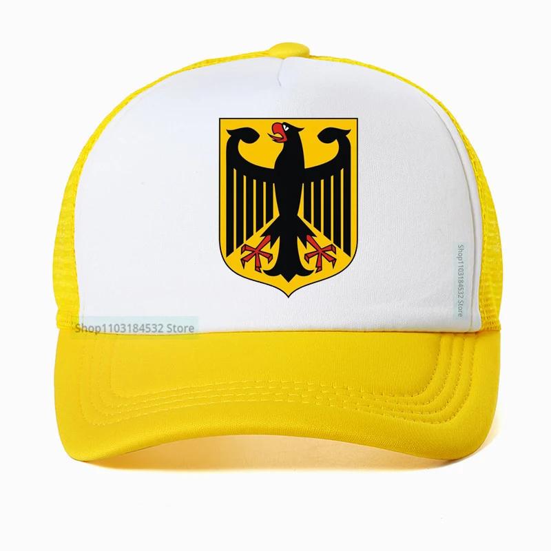 GERMAN EAGLE cap GERMANY STATE COAT OF ARMS Baseball Caps summer Breathable Mesh Trucker hats deutschland hat