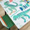GINGER HOME Table Enfant avec 2 Chaises – Bois, Design DINOSAURE, Sécurité &amp; Apprentissage