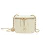New Fashion Versatile Small Gold Ball Chain Box Bag Niche High-End Casual Quilted Single Shoulder Crossbody Bag