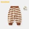 DUUDUU Baby gestreifte Fleece-gefütterte Freizeithose