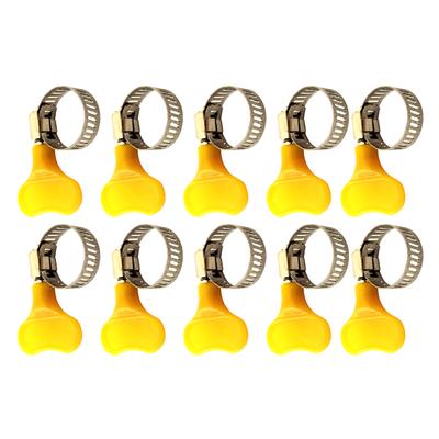 10pc Tube Clamp Homebrew Fit O.D Handle Stainless Steel Hose 8 12mm