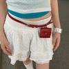 Adjustable PU Leather Waist Bag Belt Feature Detachable Mini Purse for Women Casual Outfit Accessory Solid Color Design