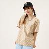 MLB Base Logo T Shirts Unisex Beige Crew Neck Moderate 3ATSM1023-50BGD