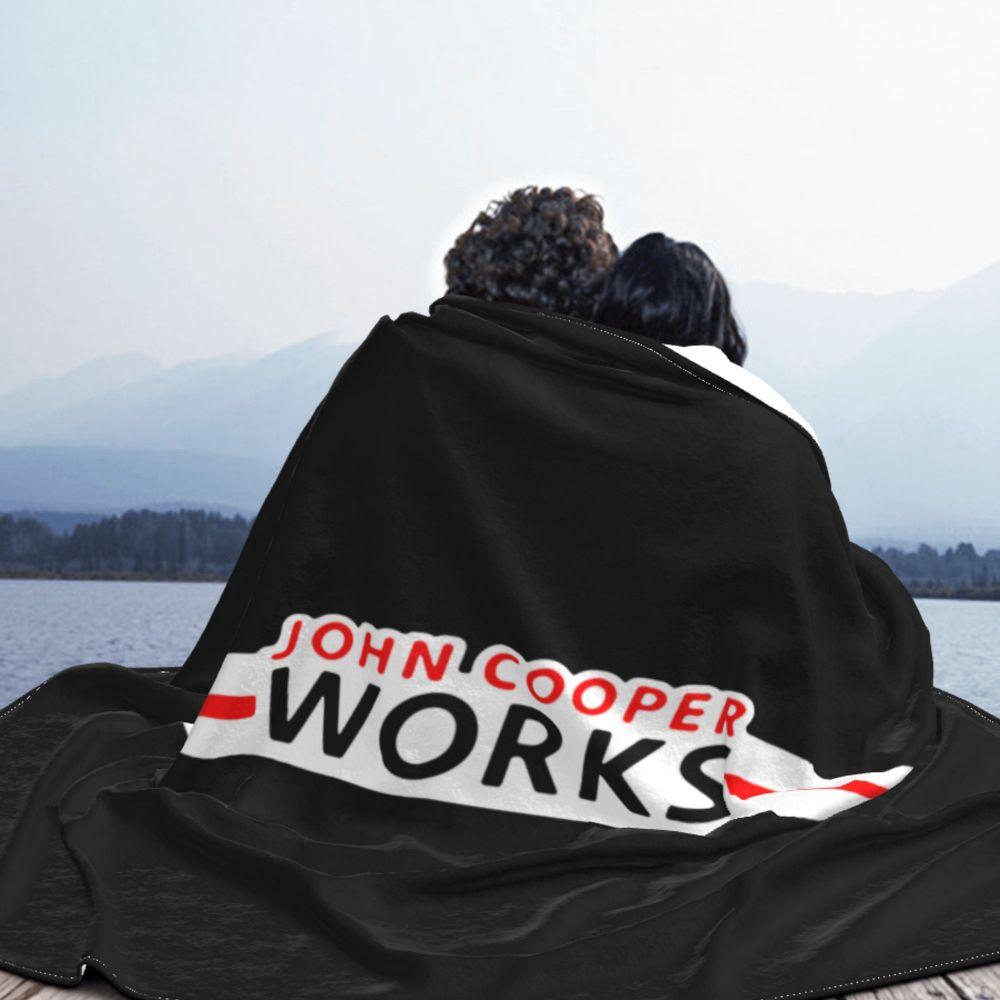 Mini Logo Emblema John Cooper Works Coperta per Auto in Velluto per Letto Coperta per Riposo Coperta per Divano Decorativa per Divano