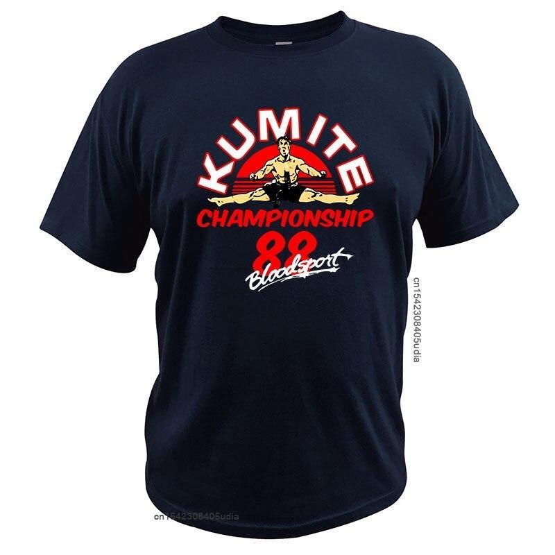 Bloodsport Movie Poster Jean Claude Van Damme T Shirt Kumite Championship Shirt Cotton Breathable Eu Size Tee Tops