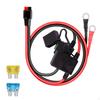 Dual Positive Negative Fuse Holder 10AWG Wire 2ft Length Accessories Multipurpose Atc Style with