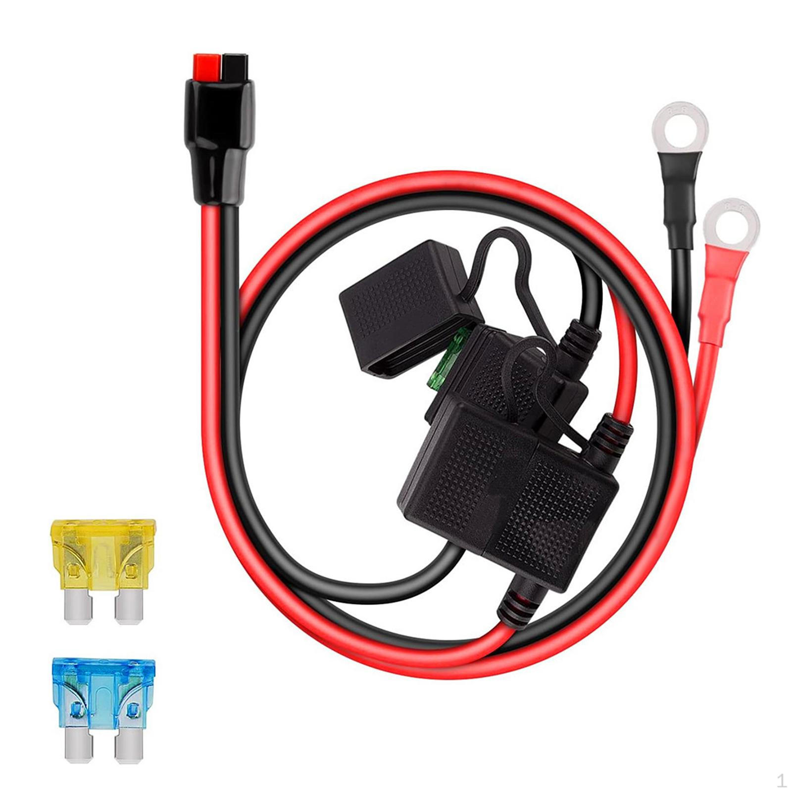 

Dual Positive Negative Fuse Holder 10AWG Wire 2ft Length Accessories Multipurpose Atc Style with