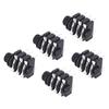 5Pcs Stereo Jack Socket 6.35mm 6P Microphone Connector Pickup Jack Socket for Replacement Reverse