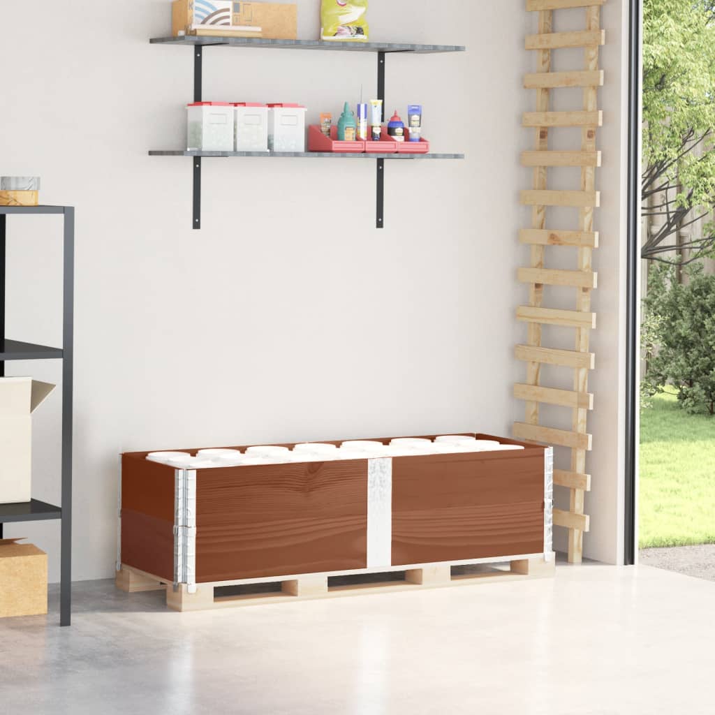 Vidaxl Pallet Extensions, 2 Pcs, Brown, 150X50 Cm, Pine Wood