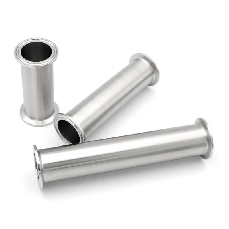 Length43/100/152/200/254/300mm Sanitary Stainless Steel 304 Pipe Fitting Spool Tube With Clamp OD19/25/38/45/51 Ferrule
