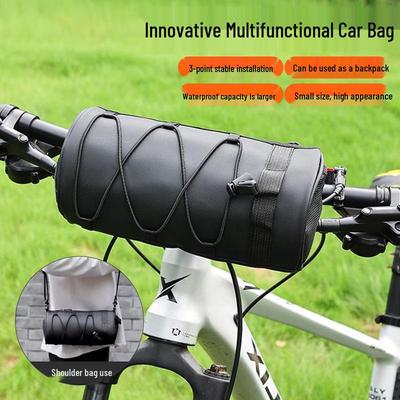 Waterproof Multi-functional Bicycle Front Beam & Tail Bag with Storage for Road & Mountain Bikes