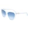 Ferragamo Blue Gradient Cat Eye Ladies Sunglasses Sf1056s 456 57