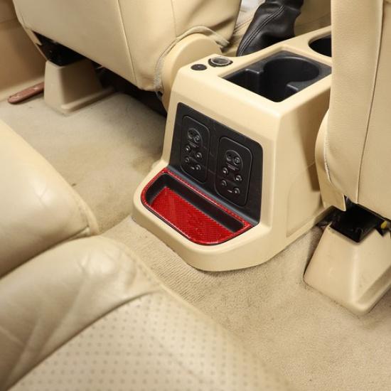 Red Carbon fiber Rear air vent storage cover For Land Rover Freeland2 LR2 07-12