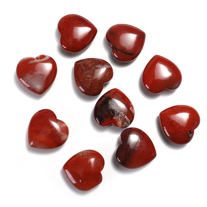 Natural Rose Quartz Heart-Shaped Crystal Gemstone - 2cm Polished Palm Stone