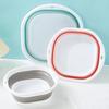 Foldable Wash Basin Plastic Portable Pool Foot Bath Basin Kitchen Fruit Vegetable Washing Basin Footbath Tub Camping Laundry Car Wash Basin