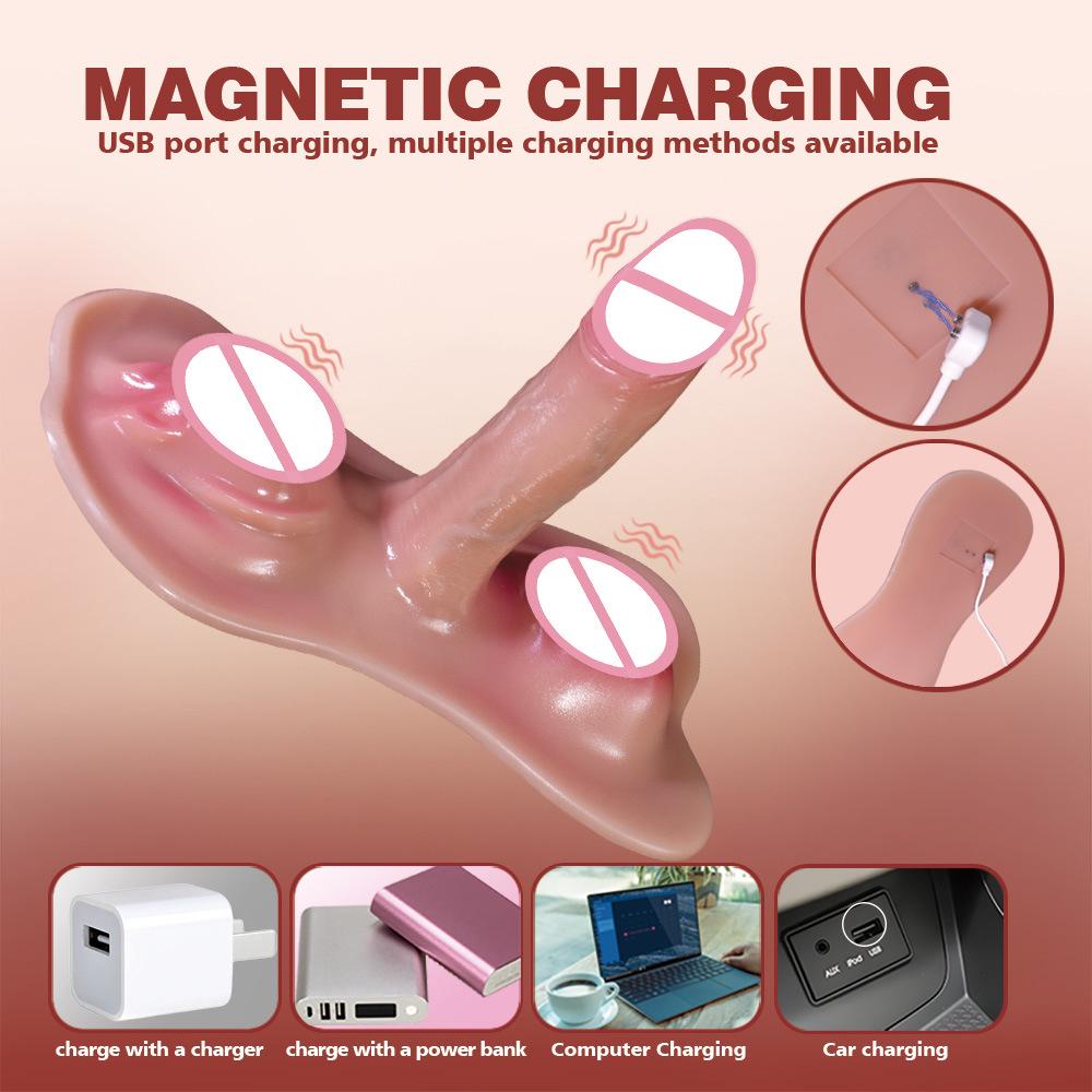Remote Control Rechargeable Saddle Mat Simulation Dildo Female Masturbator Adult Toy