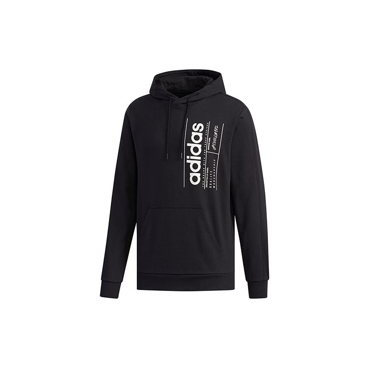 adidas Originals Men s Black Brilliant Basics Hooded Sweatshirt FM6016 L