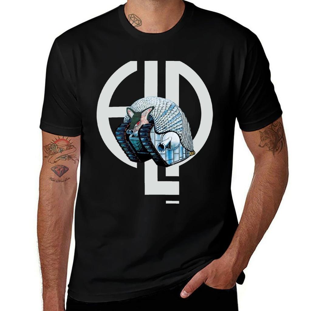 Emerson Lake Palmer Tarkus Tshirt Art Pattern Printed Casual Top Tshirt