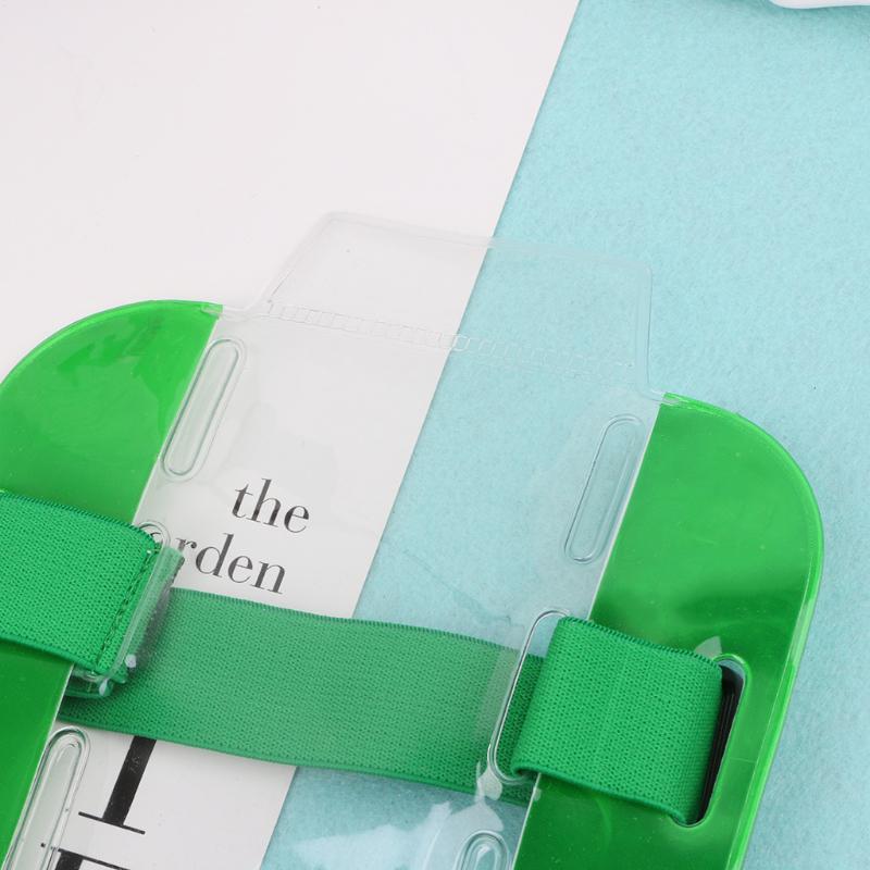 Elastic Arm Band ID Badge Holder Photo Armband Credit Card Case