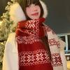 Fair Island Snowflake Double-sided Knitted Scarf Women's Autumn and Winter Korean Atmosphere Thickened Warm Scarf Vintage Shawl