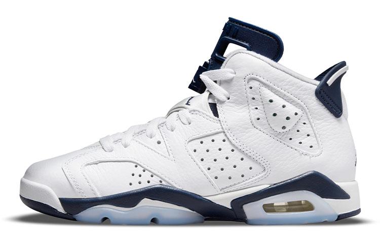 

Jordan Kids Air Jordan 6 Retro Midnight Navy 2022 Sneakers 384665-141 36