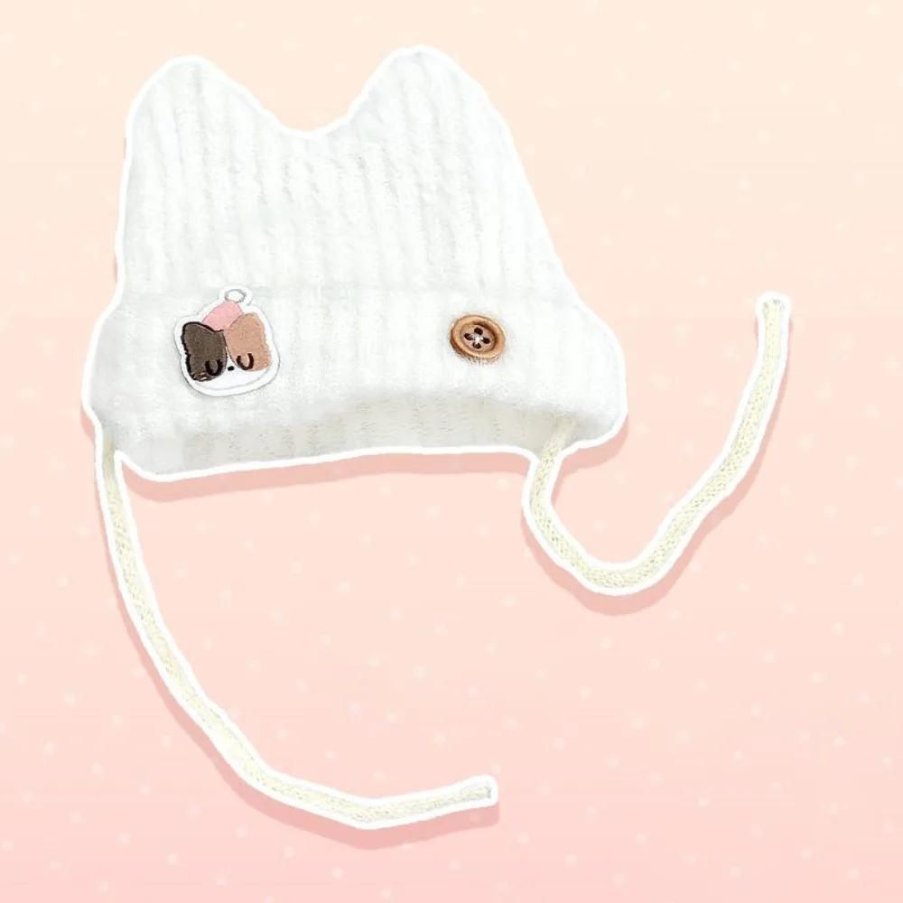 Cute Doll Hat Rabbit Ears Doll Hat Cat Ears Bread Clothes Doll Clothes Set Endless Cream Series Outfit Acssories 10cm Doll