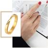 Chic Mobius Style Rings for Women Gold Color Minimalist Stainless Steel Finger Jewelry Gifts for Her