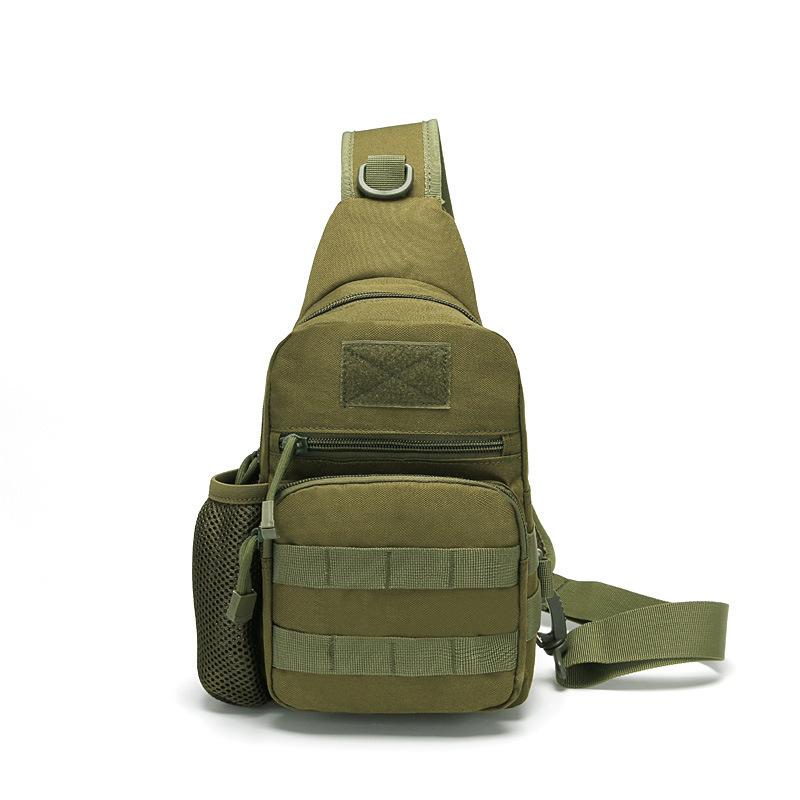 Portable Hiking Travel Sling Shoulder Bag Molle Chest Bag Men Outdoor Sports Bottle Pouch Camping Hunting Fishing Chest Backpack