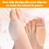 2pcs Gel Toe Protection Pads Soft Durable Anti-Slip Toe Protection Pads Toe Friction Cushion Pads Home Accessories