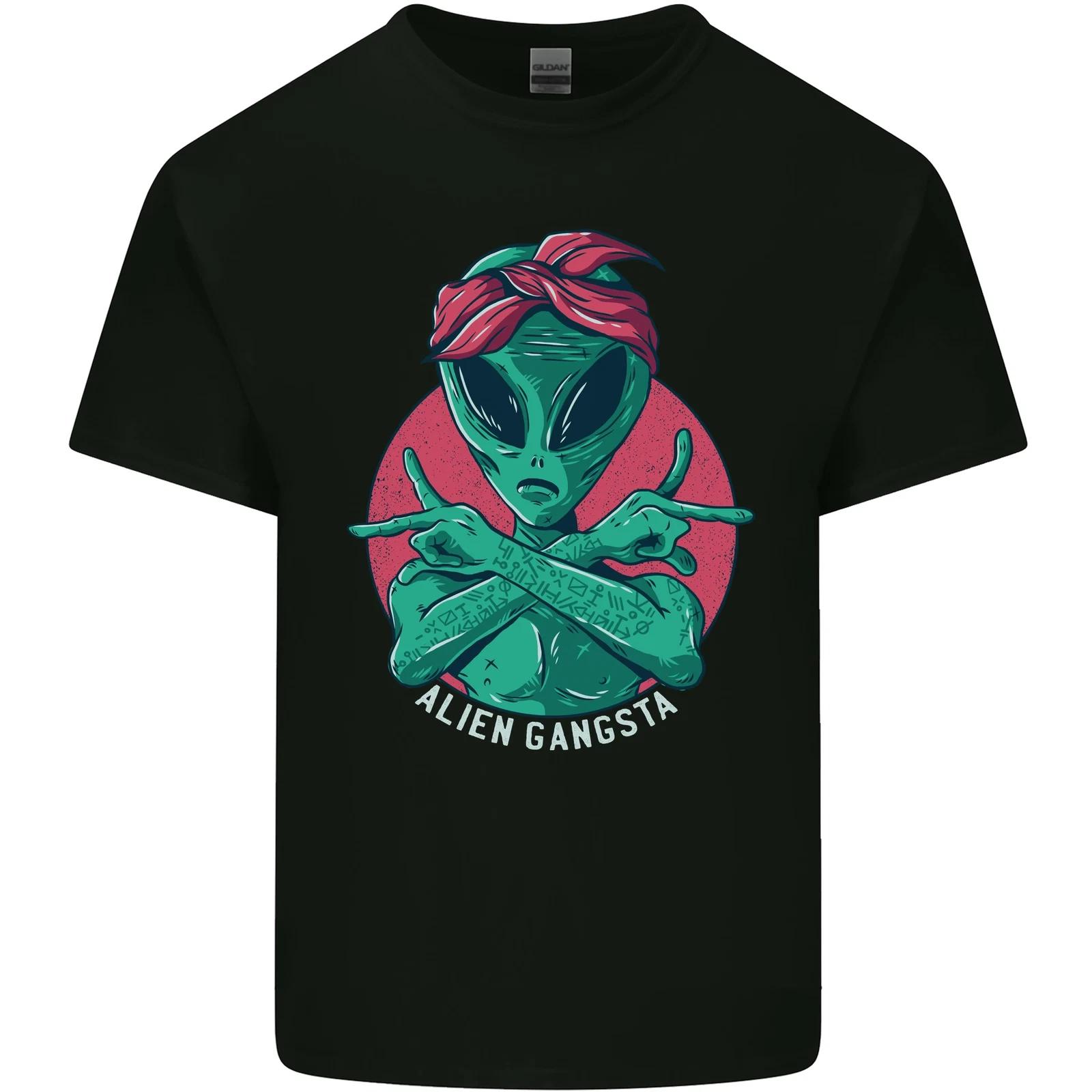 

Funny Alien Gangster UFO 2Pac Rap Music Kids T-Shirt Childrens XL