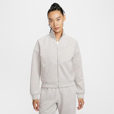 Nike Jackets Women s Ecru Stand Collar Moderate Other S