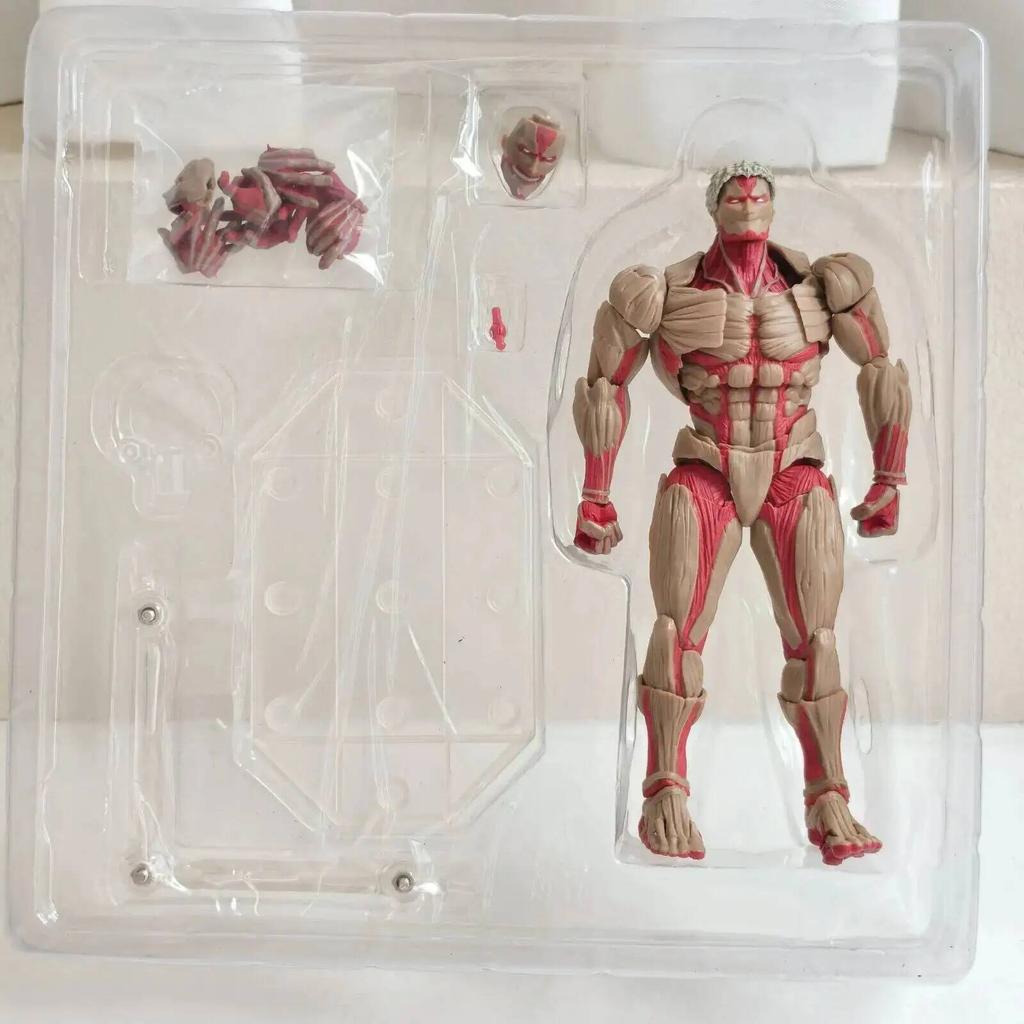 NEU Yamaguchi Kaiyodo Attack on Titan Gepanzerter Titan Revoltech Anime Actionfiguren Figur Ko Gelenk Bewegliches Modell Spielzeug Geschenke