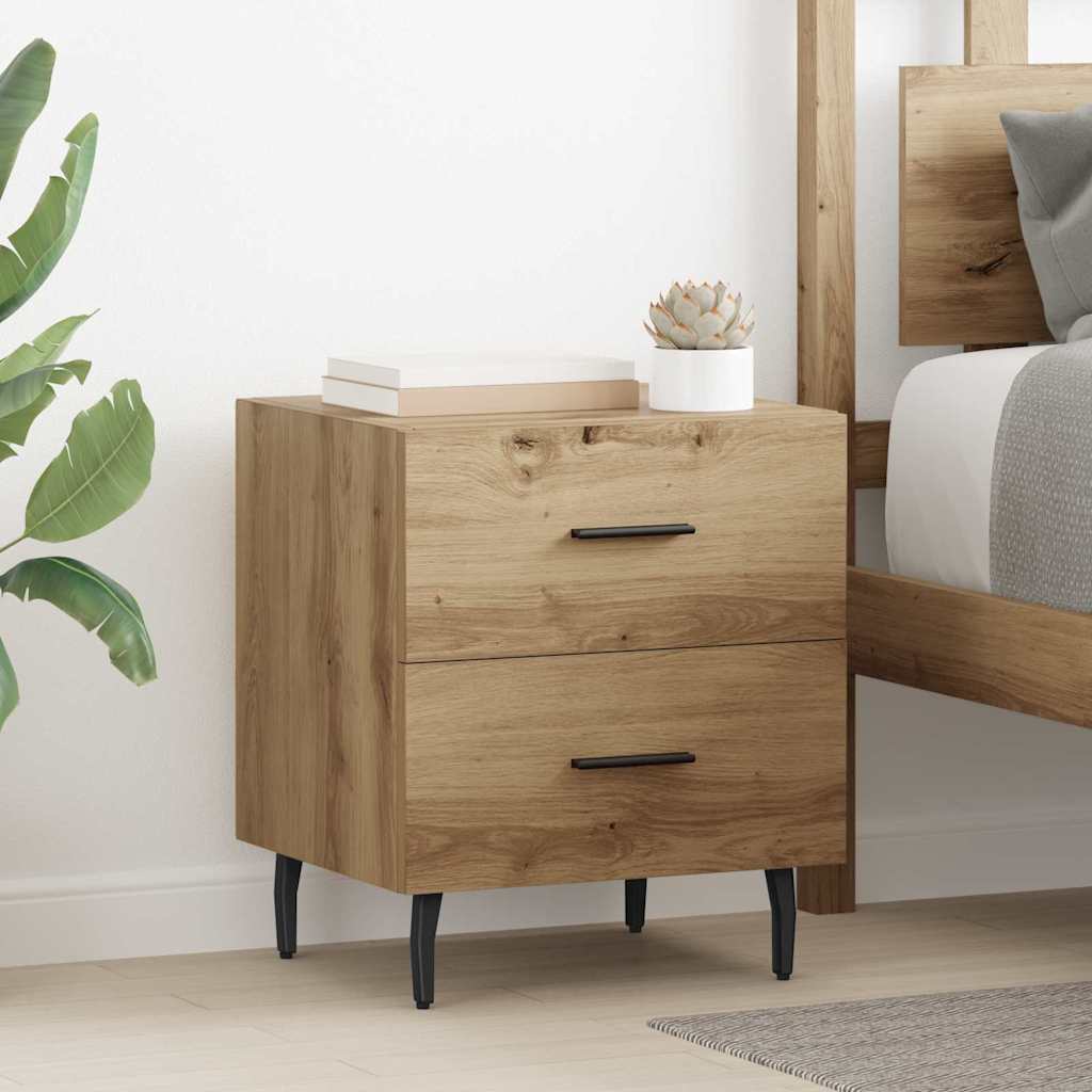 Artisan Oak Nightstand 40 x 35 x 47.5 cm Engineered Wood