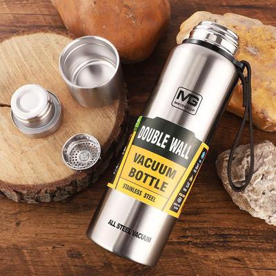 All-Steel Large Capacity Insulated Outdoor Kettle with 304 Stainless Steel Handle - Vacuum Sports Water Bottle
