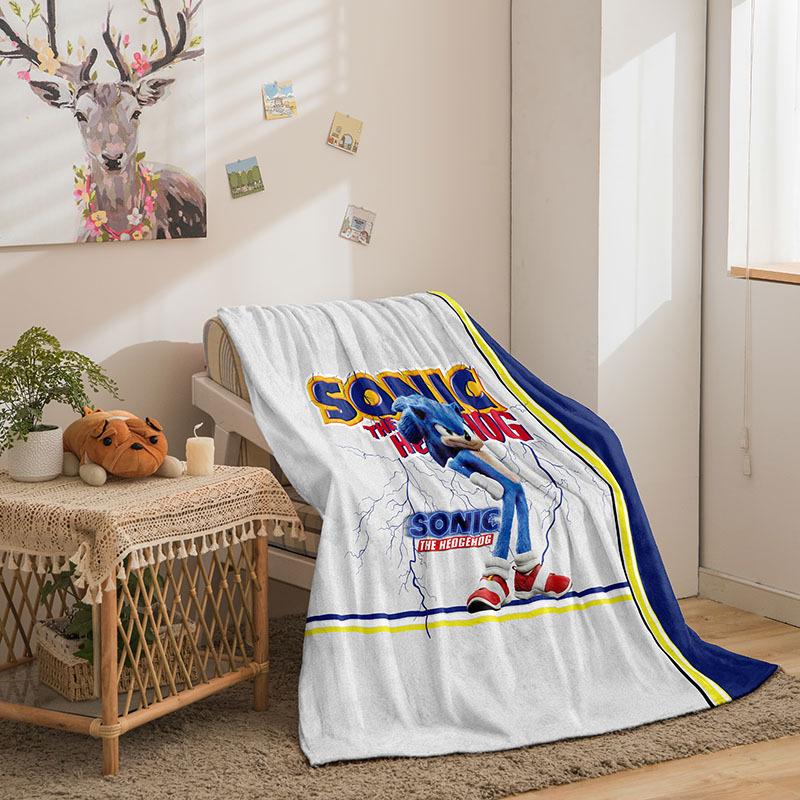 Cartoon Sonic Series Double-Sided Flannel 3D Digital Printing Blanket Blanket
