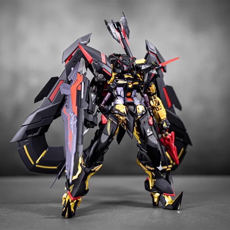 HG 1/144 Astray Gold Frame Kit di Montaggio Modello Action Figure Con Set di Armi Flight Pack Ornamento da Scrivania Regalo Collezione Giocattoli