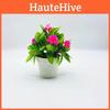 Artificial Flower Arrangements With Rose And Myrica Rubra Leaf For Office Decor And Gift Ideas