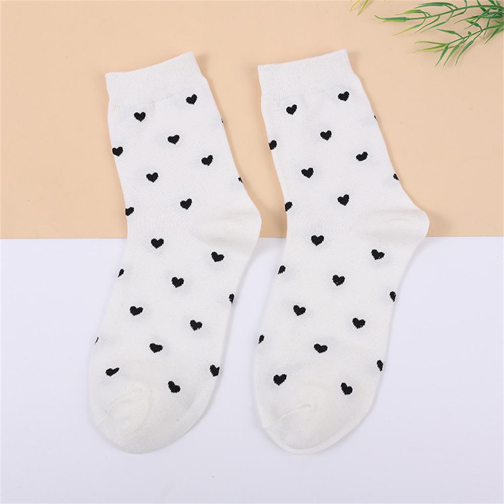 New Sweet Girls' Cute Little Love Heart Kawaii Beautiful Ladies Fashion Designer Art Socks Streetwear Dropship