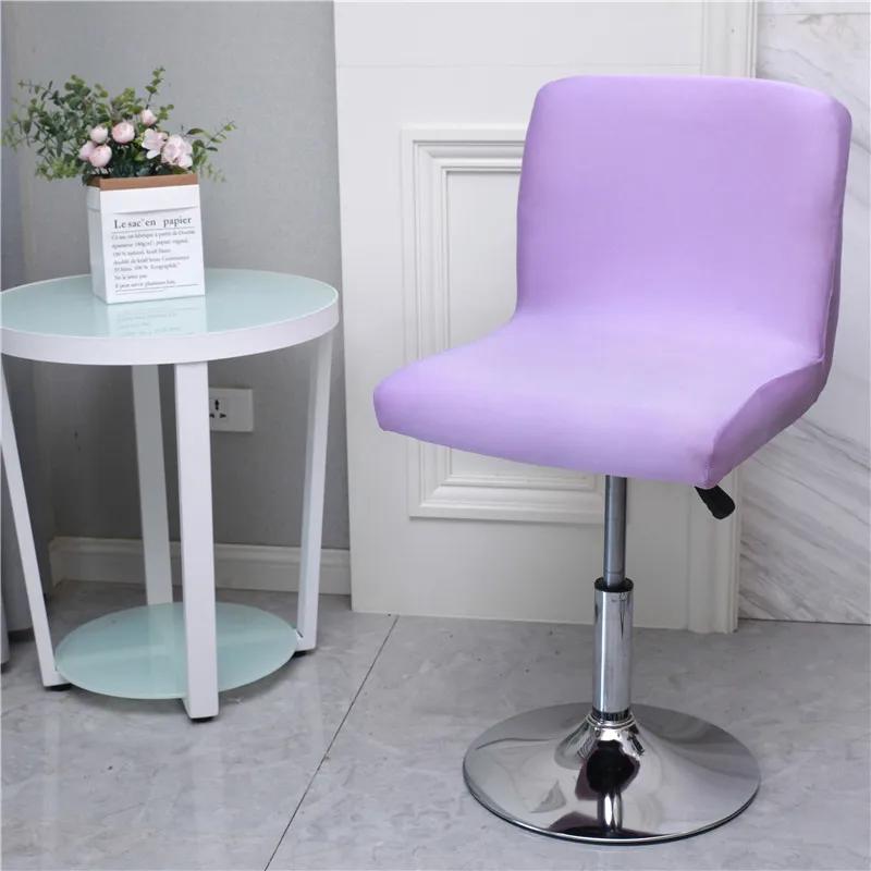 Flower Bar Stool Chair Cover Low Back Chair Slipcovers Spandex Seat Case Elastic Office Chair Cover Dining Seat Protector