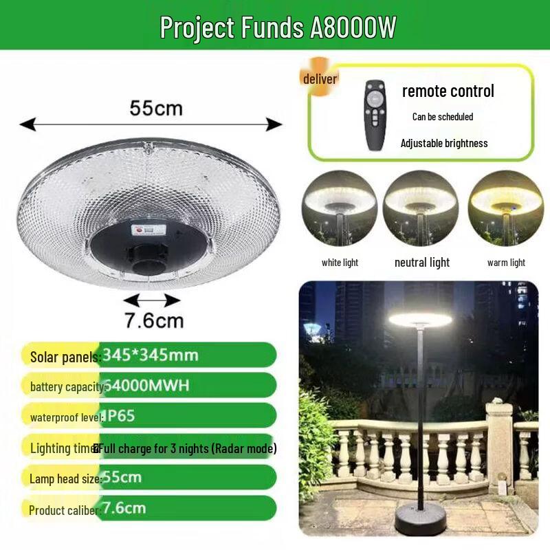 Portable Sensor Solar Garden Light