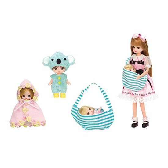 Licca-chan Dress LW-23 Triplet Babies Sling & Swaddle Set