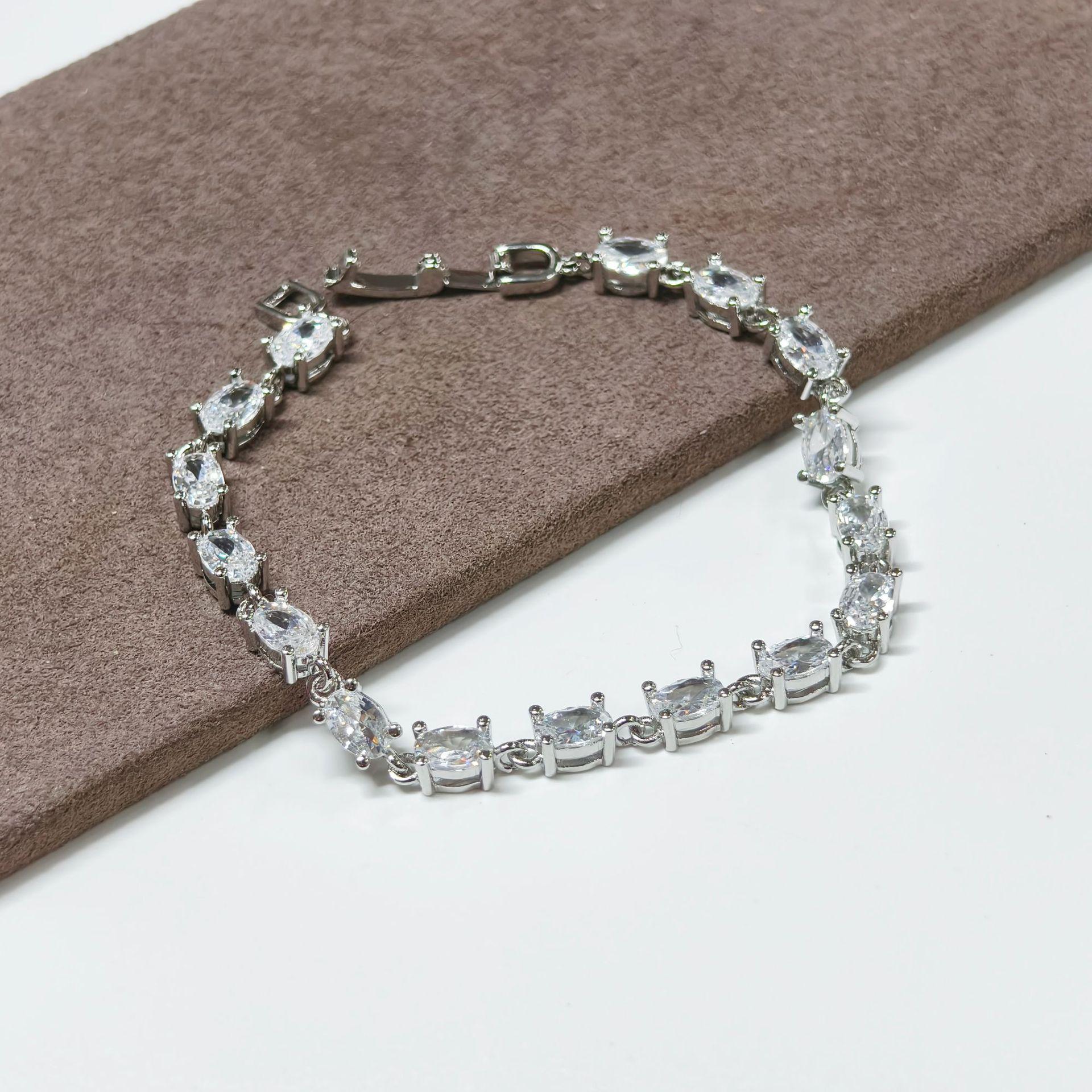 Цветной циркон, темпераментный браслет - Универсальное женское украшение в корейском стиле