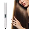 Ultrasonic Infrared Hair Straightener Cold Wave Hair Straighten Curling Iron (White )