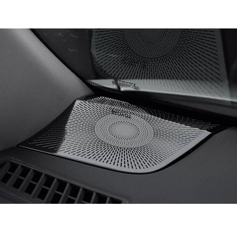 For Toyota Venza/Harrier    2024 Car Steel Dashboard Speaker Audio Frame Front Panel Sound Cover Sticker Accessories