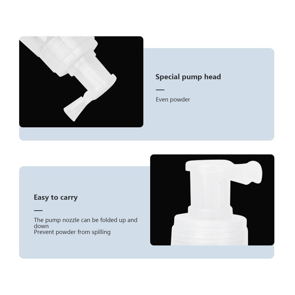 Hair Powder Spray Bottle Transparent Empty Refillable Spray Bottle Hair Styling Tool 180ml