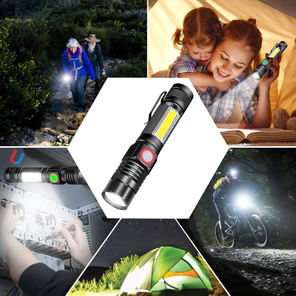 Rechargeable LED Super Powerful LED Handheld COB Work Magnetic Military New Work Light for Disaster Power Night Night Bicycle Outdoor Japanese
